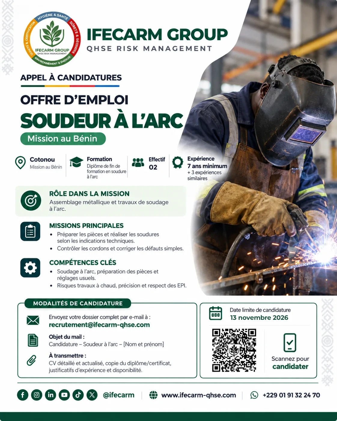 Soudeur à l’arc