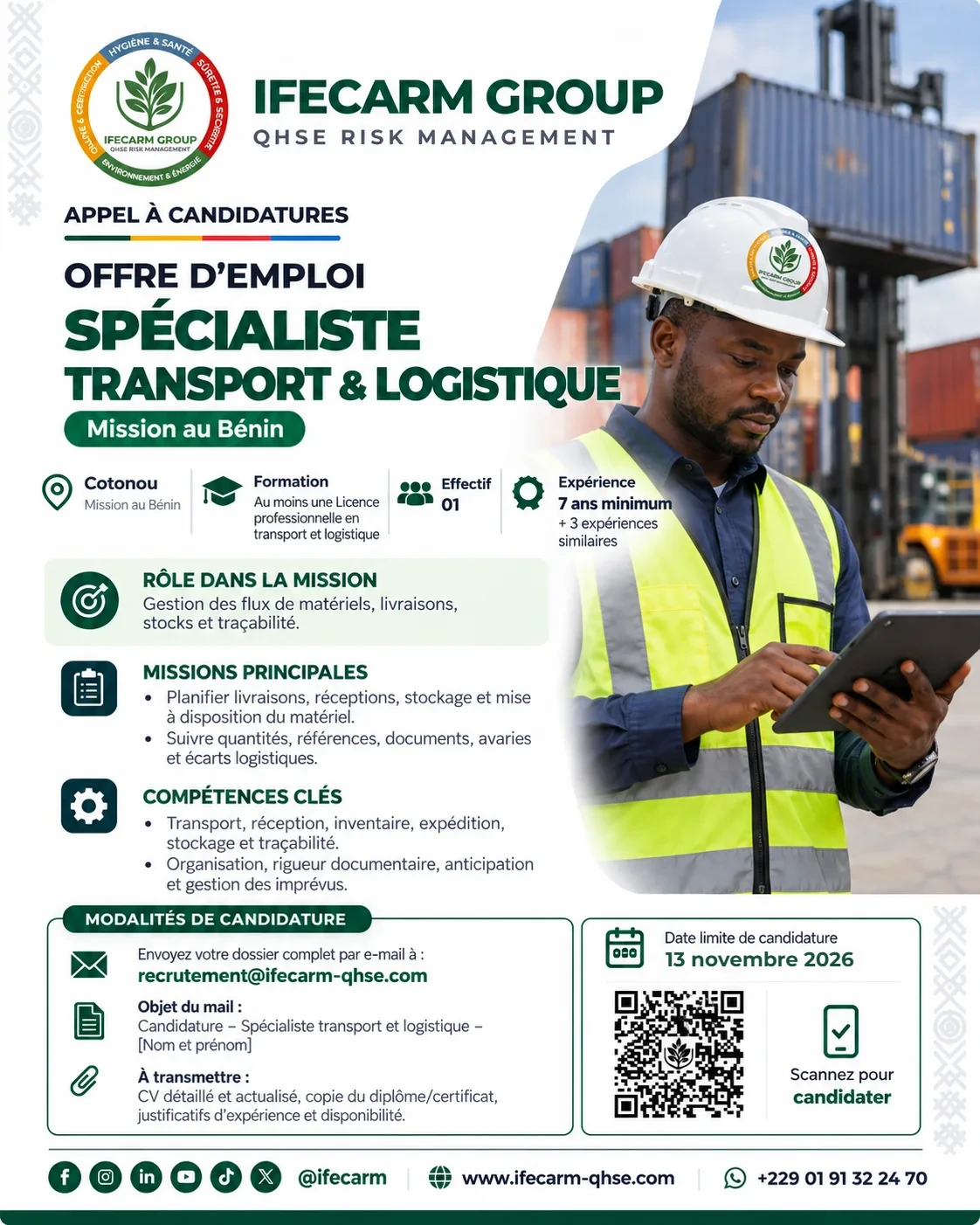 Spécialiste transport & logistique